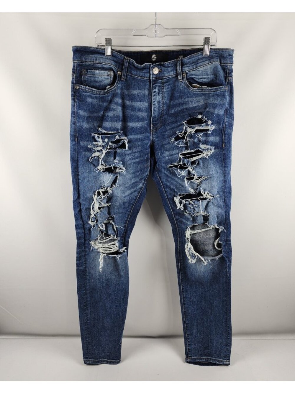 Jordan Craig Jeans Men 38x31 Ross Distressed Slim Tapered Denim JR3601